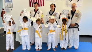Little Dragon Students after their successful belt test